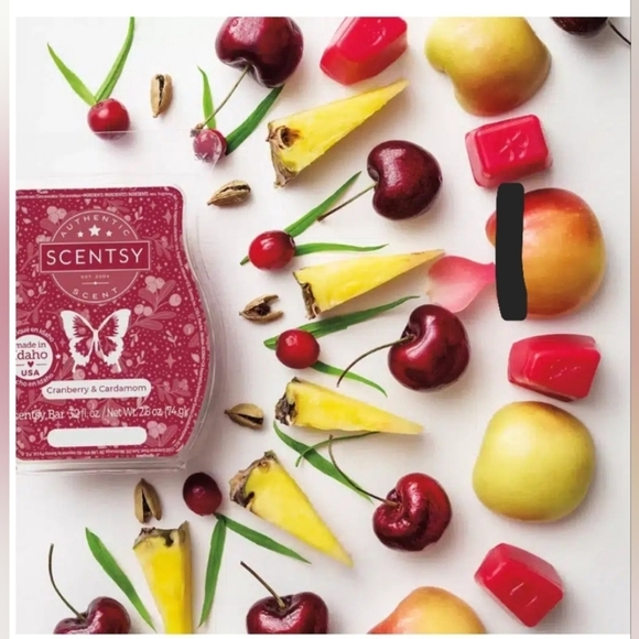 Scentsy Cranberry & Cardamom Scent Wax Melt Bar Red Cherry White Cranberry - Picture 2 of 4